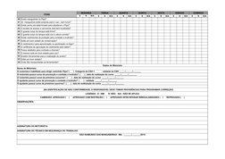 ITENS
SEGUNDA
TERÇA
QUARTA
QUINTA
SEXTA
SÁBADO
DOMINGO
S
N
N/A
S
N
N/A
S
N
N/A
S
N
N/A
S
N
N/A
S
N
N/A
S
N
N/A
40 Existe mang