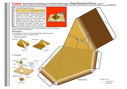 Great Pyramid of Khufu
This Great Pyramid is counted among the seven 
wonders of the world.  Among the pyramids at 
Giza, thi