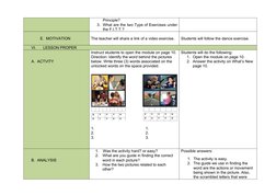Grade 12 PE Lesson Plan: Safety & Etiquette | PDF | Physical Education ...