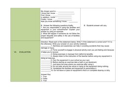 Grade 12 PE Lesson Plan: Safety & Etiquette | PDF | Physical Education ...