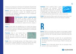 (http://www.audaces.com)10
límetros ou presas por overloque em barbante. Geralmente 
utilizadas para adornar casacos, roupas