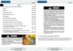 Folha 57 de 60
Folha 04 de 60
INDICE
Prefácio 
 
 
 
 
 
 
 
Pág. 05
Informações Importantes Sobre Segurança 
 
 
 
Pág. 02
I