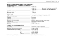 DL650K7/AK7 (MODELO ’07)     9
ESPECIFICACIONES (DL650AK7)
DIMENSIONES Y PESO EN VACÍO
Longitud total........................