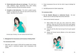 Universal sign of choking - the victim clutches throat with hand/s
2.
Partial obstruction with poor air exchange – The victim
