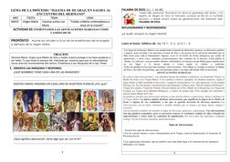 LEMA DE LA DIÓCESIS: “IGLESIA DE HUARAZ, EN SALIDA AL 
ENCUENTRO DEL HERMANO” 
MES 
FIESTA 
TEMA 
LEMA 
MAYO 
Virgen María 
C