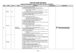 Integrated Management System Audit Checklist | PDF | Verification And ...