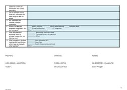 additional activities for 
remediation who scored 
below 80%
C.
Did the remedial lessons 
work? No. of learners who 
have cau