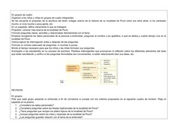 En grupos de cuatro
Organizó a los niños y niñas en grupos de cuatro integrantes.
Se les recuerda el propósito de la escritur