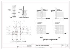 Foundation and Footing Details Plan | PDF