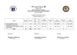 Animal Production Specification Tables | PDF | Selective Breeding ...