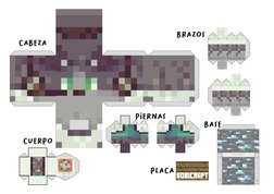 CABEZA
CUERPO
PIERNAS
BRAZOS
PLACA
BASE
Pegar Placa
Bobicraft
