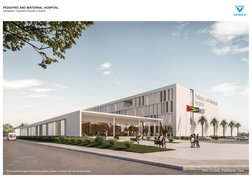 PEDIATRIC AND MATERNAL HOSPITAL
Georgetown, Cooperative Republic of Guyana
Main Access. Pedestrian View
This is a render imag