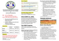 Cisec Training Module Layout MY-CISEC Training & Certification Exam | PDF | Stormwater | Earth Sciences