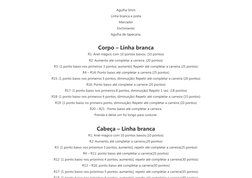 Agulha 3mm
Linha branca e preta
Marcador
Enchimento
Agulha de tapecaria.
Corpo – Linha branca
R1: Anel mágico com 10 pontos b