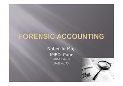 Nabendu Maji 
IMED, Pune 
MBA (G) – B 
Roll No. 73 
