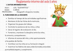 Distribuir el tiempo de las actividades significativas
Mantener al día las fichas de la matricula.
Organizar los grupos de tr