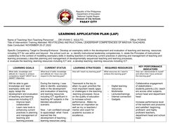 Learning Application Plan for Educators | PDF | Teaching Method | Learning
