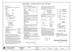 G E N E R A L   C O N S T R U C T I O N   N O T E S
GENERAL NOTES
THE FOLLOWING SHALL GOVERN THE DESIGN FABRICATION AND CONST