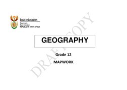 Grade 12 Geography Mapwork Guide | PDF | Stream | Geographic ...
