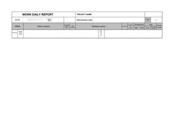 Daily Manpower Report Template | PDF