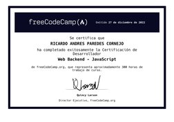 Certificación Web Backend de freeCodeCamp | PDF