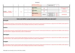 Atividade 1
Observação: caso necessário, insira ou retire linhas na tabela.
3
Mont
1
Solventes: Tolueno.
480
Vazão (L/min):
0