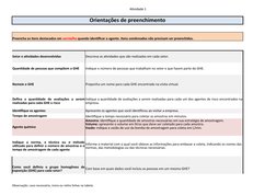 Atividade 1
Observação: caso necessário, insira ou retire linhas na tabela.
Orientações de preenchimento
Setor e atividades d