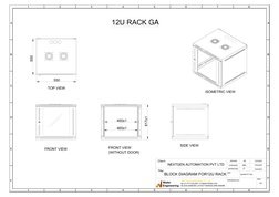 12U Rack Dimensions and Layout Drawing | PDF