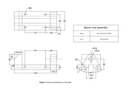 Standard Vice Thread Bench Vice Assembly with Dimensions | PDF