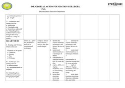 DR. GLORIA LACSON FOUNDATION COLLEGES,
INC.
                                         Inte