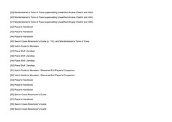 [39] Mordenkainen's Tome of Foes (superceding Unearthed Arcana: Eladrin and Gith)
[40] Mordenkainen's Tome of Foes (supercedi