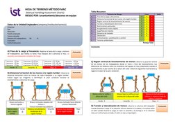 HOJA DE TERRENO MÉTODO MAC  
 (Manual Handling Assessment Charts) 
RIESGO POR: Levantamiento/descenso en equipo 
 
 
Datos de