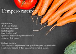 Ingredientes:
. 4 cabeças de alho
1 cebola roxa grande
1 cebola grande
1 talo de alho-poró
1 pimenta dedo de moça sem semente