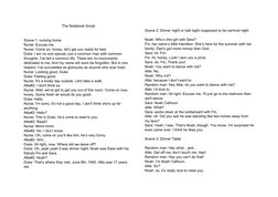 The Notebook: Key Scene Scripts | PDF