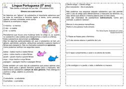 Gêneros dos Substantivos: Epicenos e Comuns | PDF