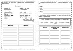 Gêneros dos Substantivos: Epicenos e Comuns | PDF