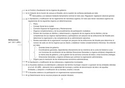 4
Atribuciones 
(art. 123.1 LBRL)
a) Control y fiscalización de los órganos de gobierno.
b) Votación de la moción de censura