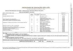 Este documento foi assinado digitalmente por: FACULDADE DE EDUCAçãO SãO LUíS, FACULDADE DE EDUCAçãO SãO LUíS. Para verificar