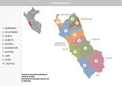 SISTEMA GEOGRAFICO
Huaral se encuentra ubicado al
norte de la lima
provincia de Lima que cuenta con
12 distritos 
