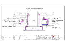 Pcc Raft Lift Pit Waterproofing Details | PDF