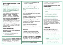 Writing Skills for Level 7 Academic Work | PDF | Critical Thinking ...