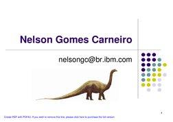 4
Nelson Gomes Carneiro
nelsongc@br.ibm.com
Create PDF with PDF4U. If you wish to remove this line, please click here to purc