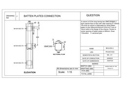 Batten Plate Design for Steel Columns | PDF