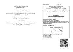 ASSUPERO - ENSINO SUPERIOR LTDA
CNPJ 06.099.229/0001-01
UNIVERSIDADE PAULISTA - UNIP e-MEC 322
Recredenciada pela Portaria ME