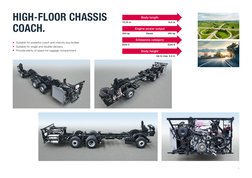 9
HIGH-FLOOR CHASSIS
COACH.
 Suitable for powerful coach and intercity bus bodies 
  Suitable for single and double-deckers