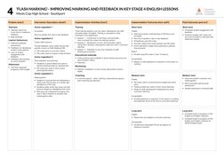 EEF Implementation Plans Overview | PDF | Curriculum | Teachers