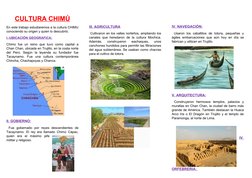 CULTURA CHIMÚ
En este trabajo estudiaremos a la cultura CHIMU
conociendo su origen y quien lo descubrió.
I.-UBICACIÓN GEOGRAF