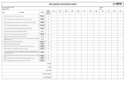 Data Ppm Checklist Form.pdf PPM Checklist for Electrical Equipment | PDF | Pump | Valve