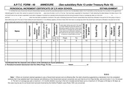 Govt Increment Form.pdf Periodical Increment Certificate Form | PDF | Government