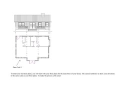 To draft your elevation plans, you will start with your floor plans for the main floor of your house. The easiest method is t